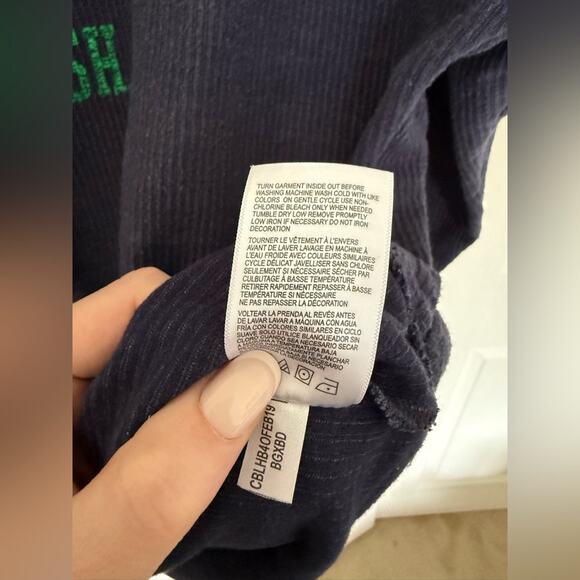 Vintage Champion Corduroy Corded Crewneck Sweatshirt Notre Dame University XL - Picture 6 of 7